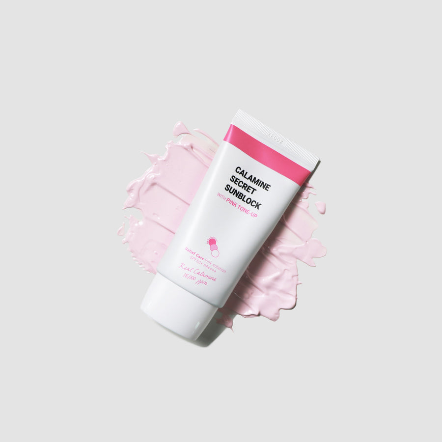 Calamine Secret Sunblock with pink tone-up (SPF50+, PA++++)