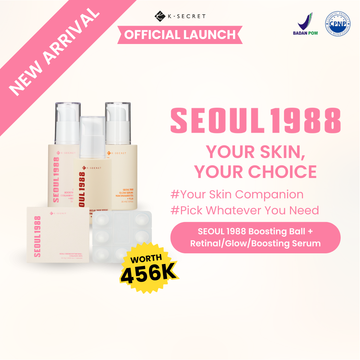 K-SECRET SEOUL 1988 YOUR SKIN, YOUR CHOICE SET (Boosting Ball + Retinal/Glow/Boosting Serum)