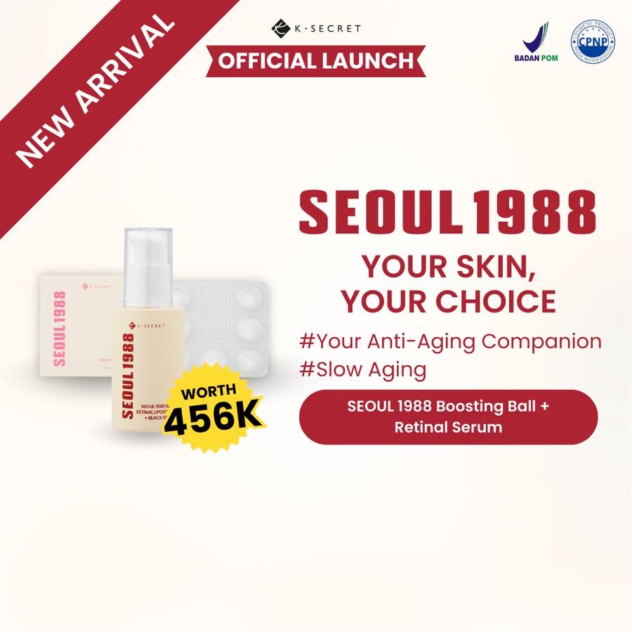 K-SECRET SEOUL 1988 YOUR SKIN, YOUR CHOICE SET (Boosting Ball + Retinal/Glow/Boosting Serum)