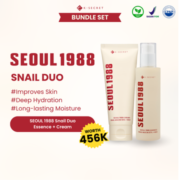 K-SECRET SEOUL 1988 SNAIL DUO SET (Snail Mucin Essence + Cream)